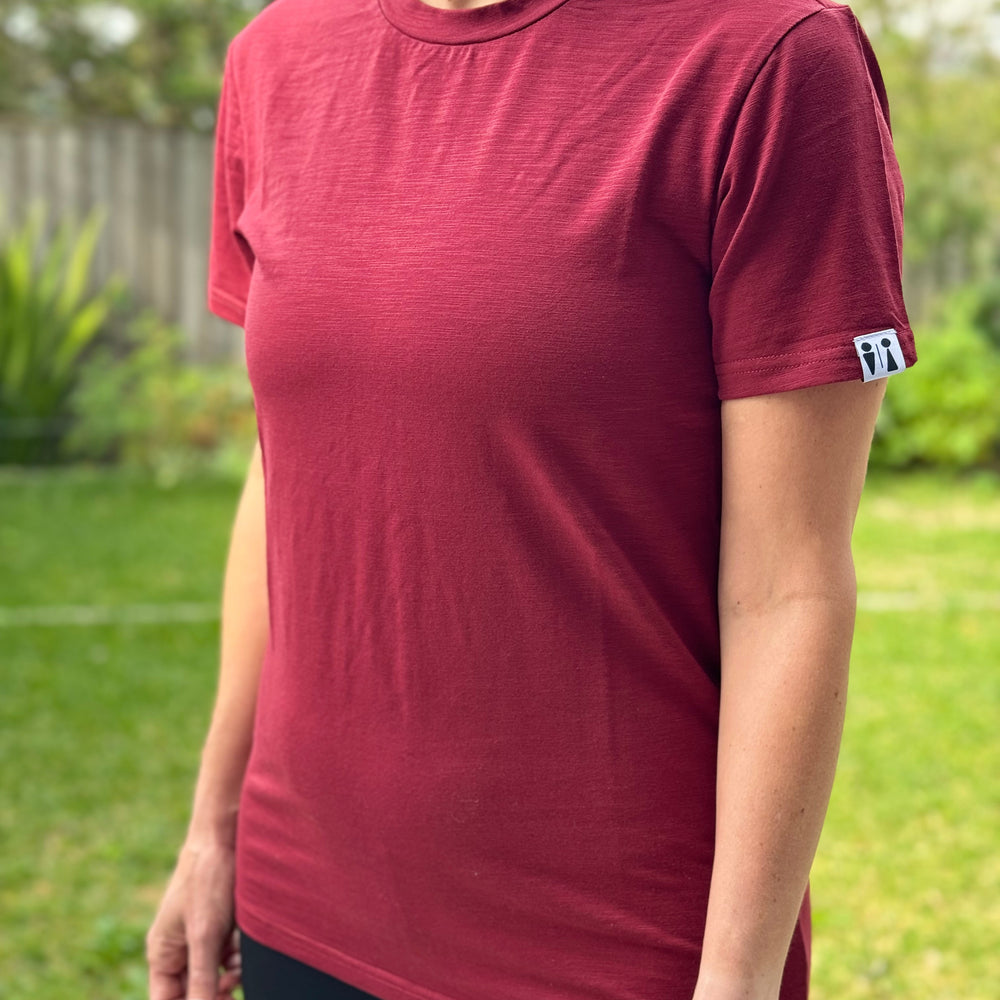 Burgundy Female Adult Tee.jpg